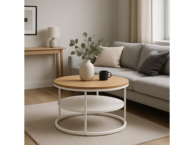 Salontafel Best Eiken / Wit