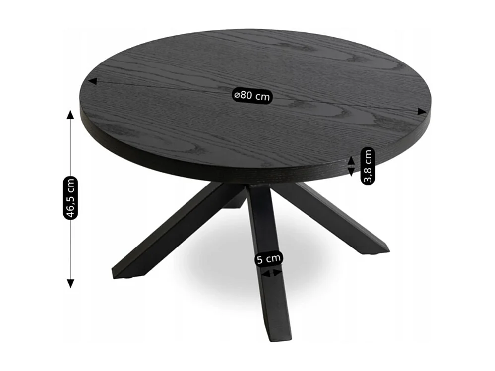 Salontafel Lincoln Zwart