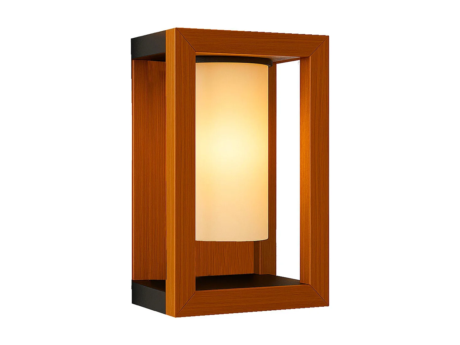 Applique murale solaire SERAPHINA couleur bois H31cm