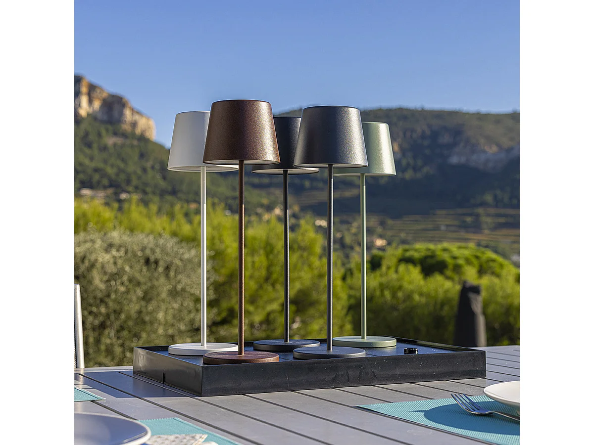 Plateau de chargement PLATE Noir Plastique 6 Lampes