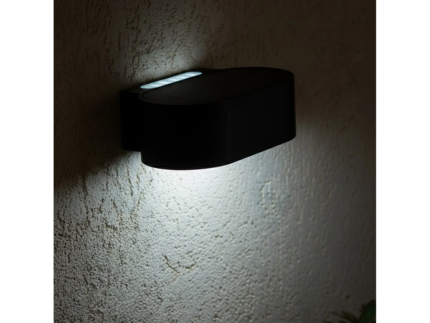 Applique murale solaire NOXIS noir sensor H6cm