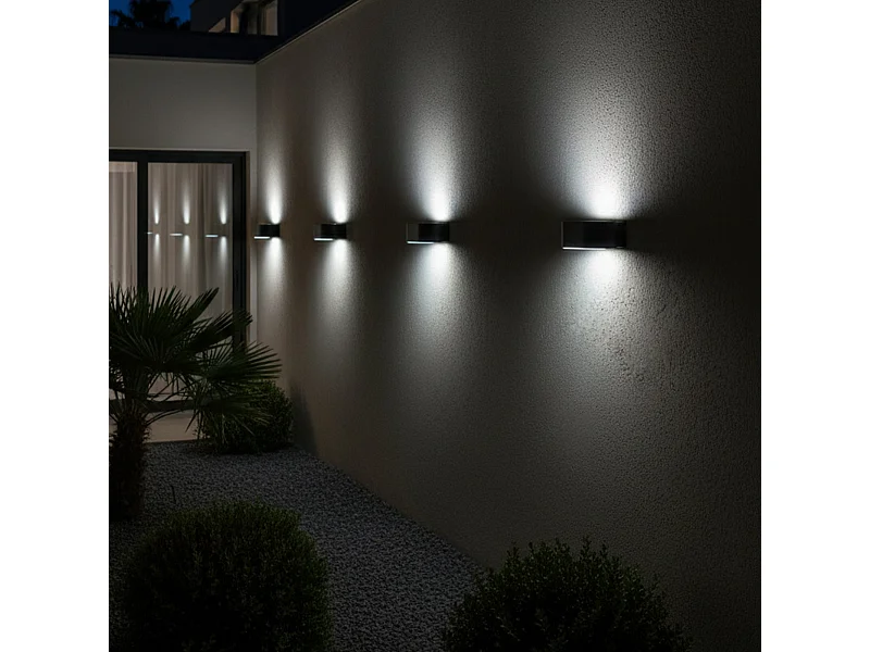 Applique murale solaire NOXIS noir sensor H6cm