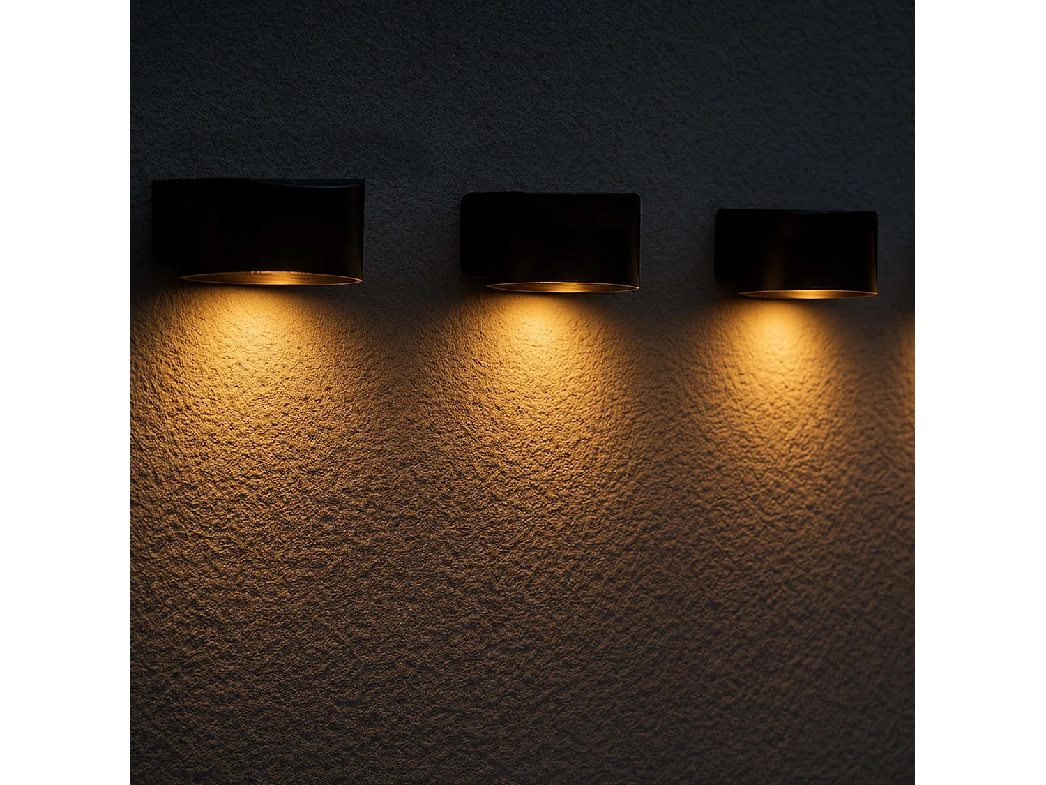 4 Appliques solaires rondes SPOTIK H5cm