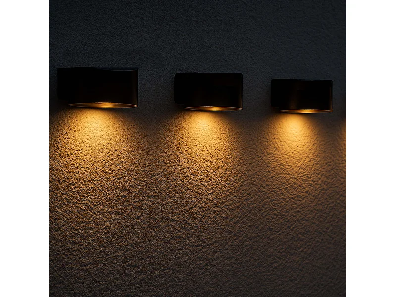 4 Appliques solaires rondes SPOTIK H5cm