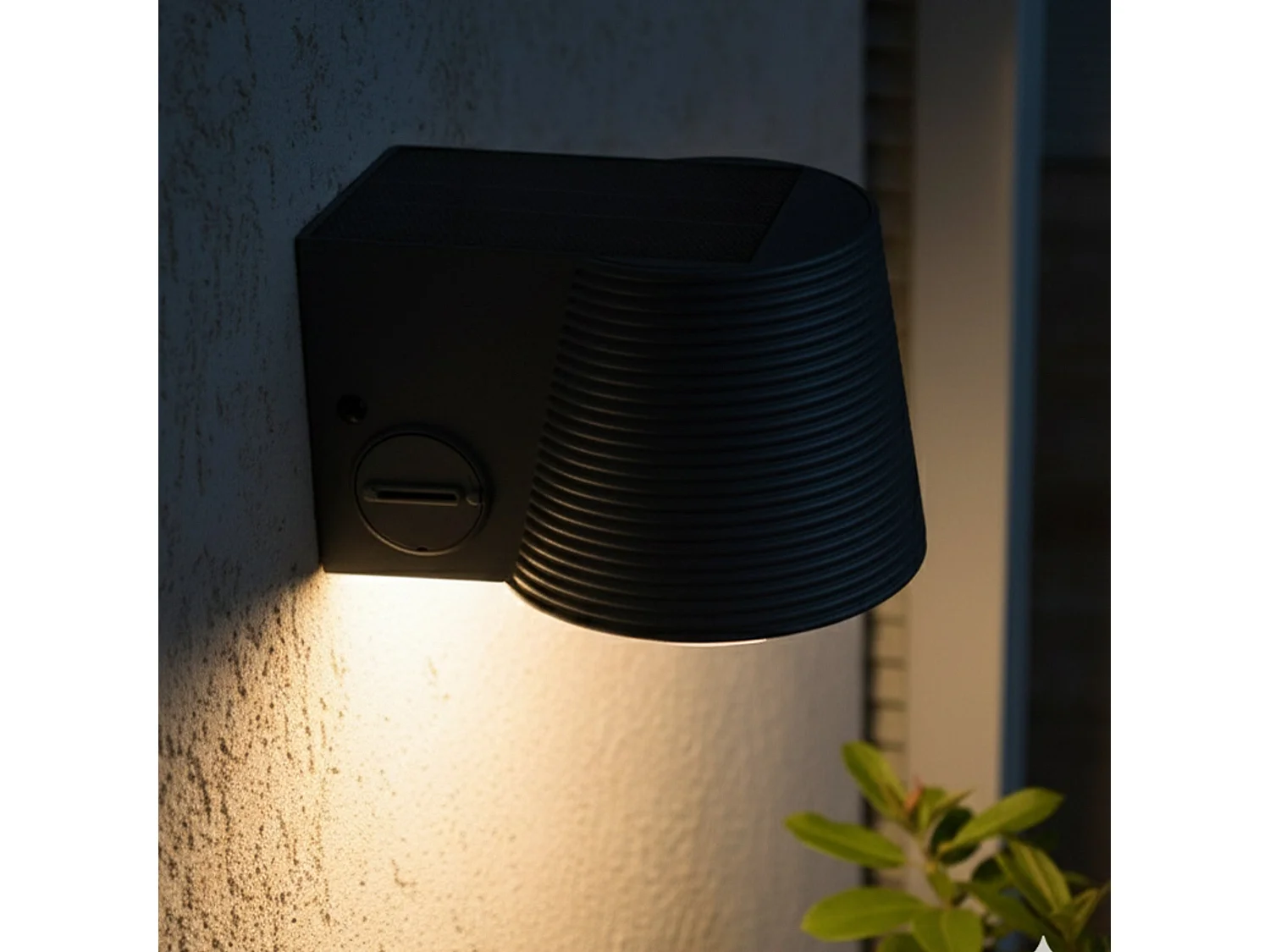 Applique murale solaire SOLINE gris sensor H11cm