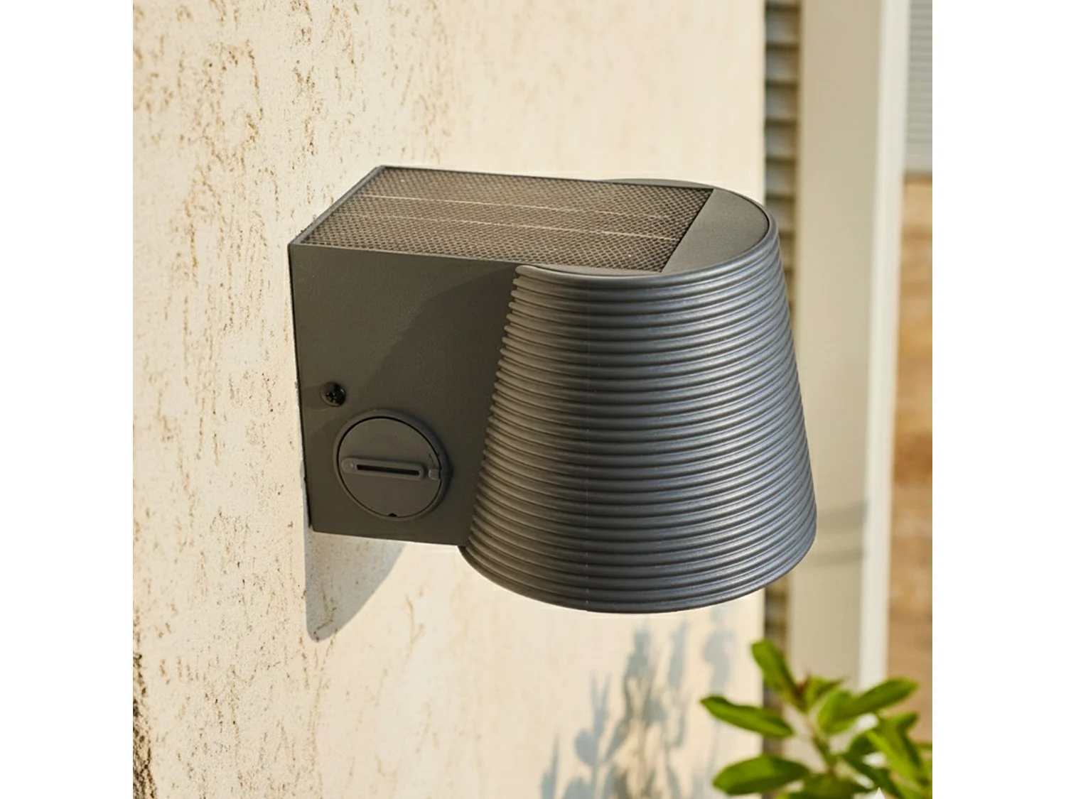 Applique murale solaire SOLINE gris sensor H11cm