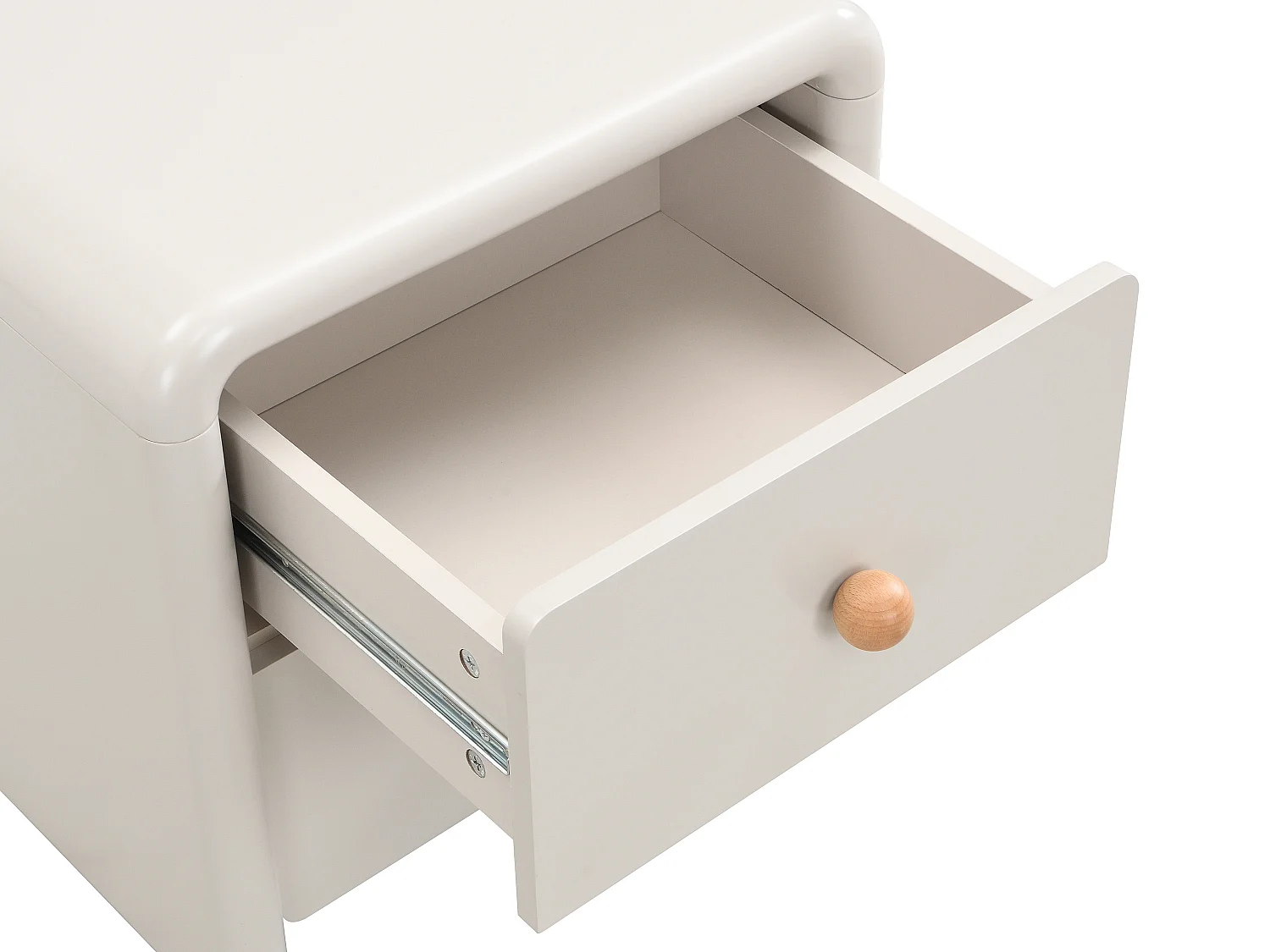 Table de chevet avec 2 tiroirs - Beige - SELORINA