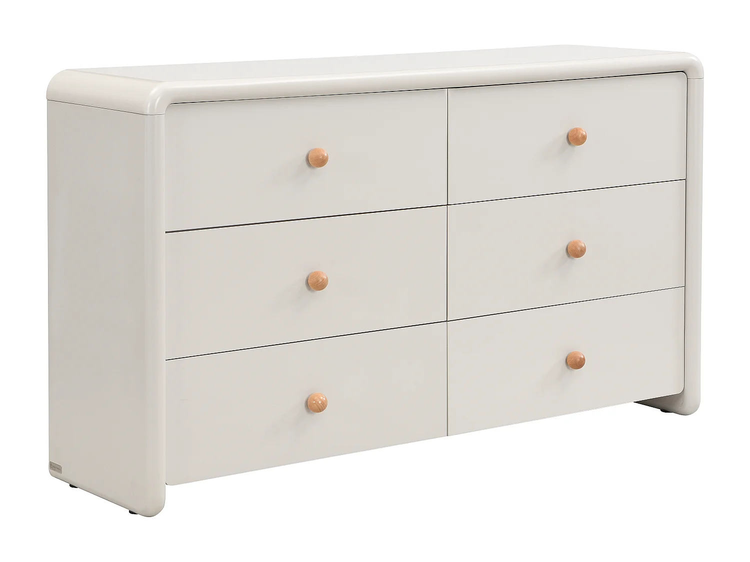 Commode avec 6 tiroirs - Beige - SELORINA