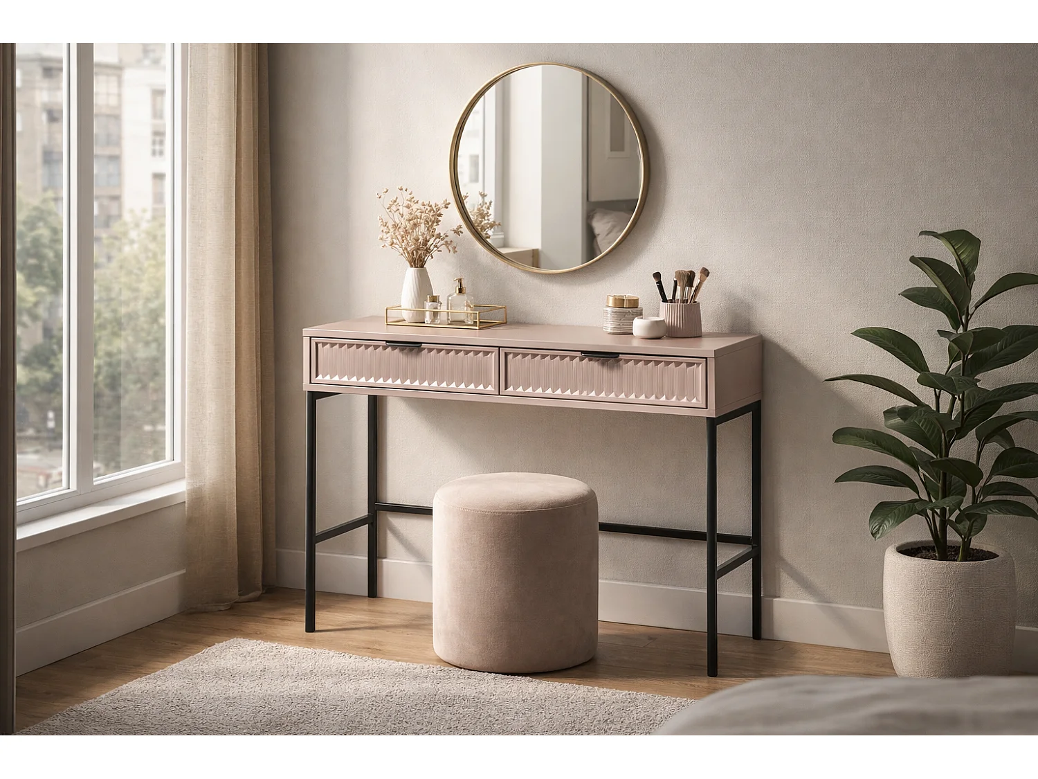 Coiffeuse Eleganzo 2T Cachemire