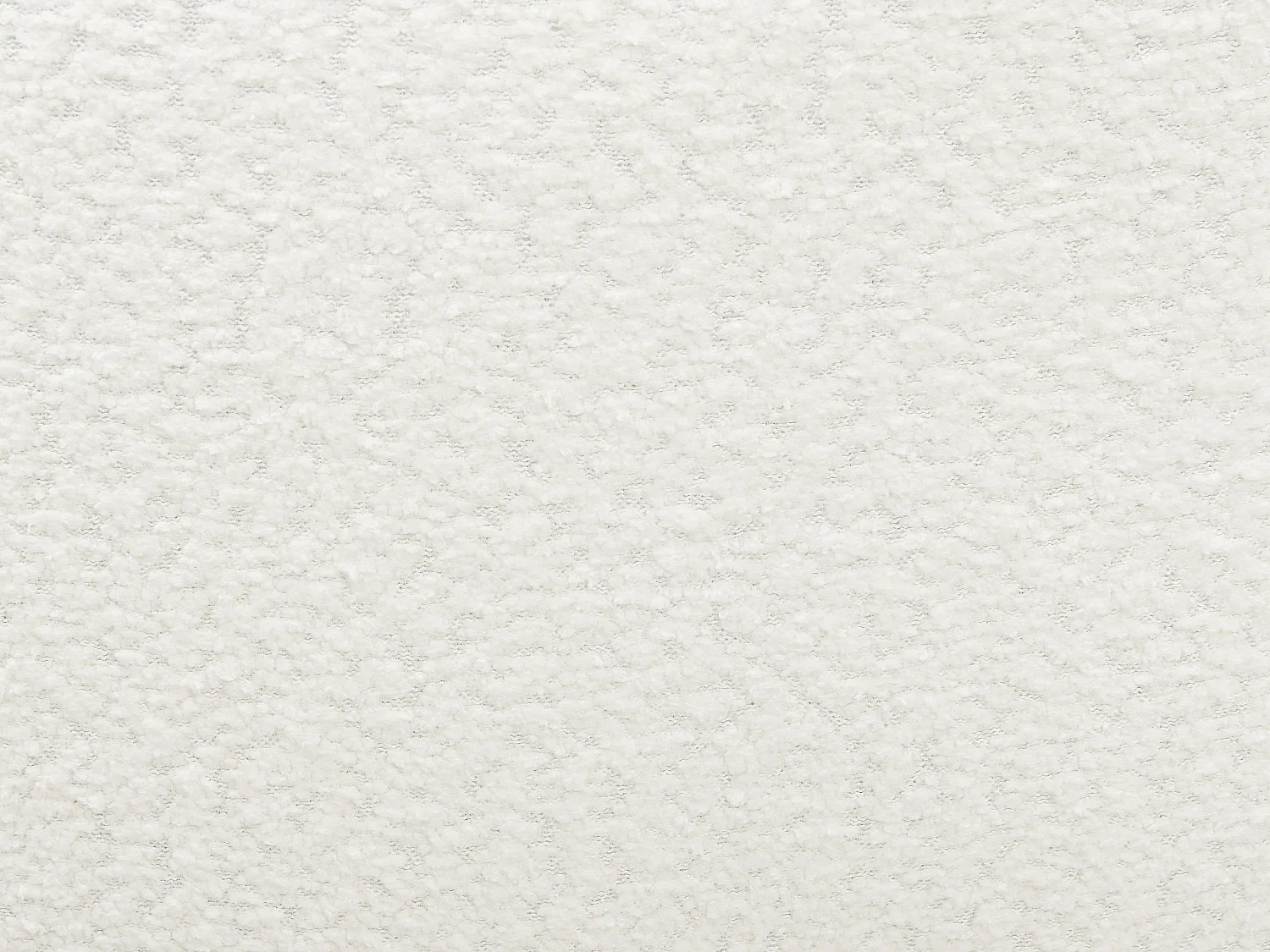 Chaise de bureau - Tissu bouclette - Blanc - ACACILIO