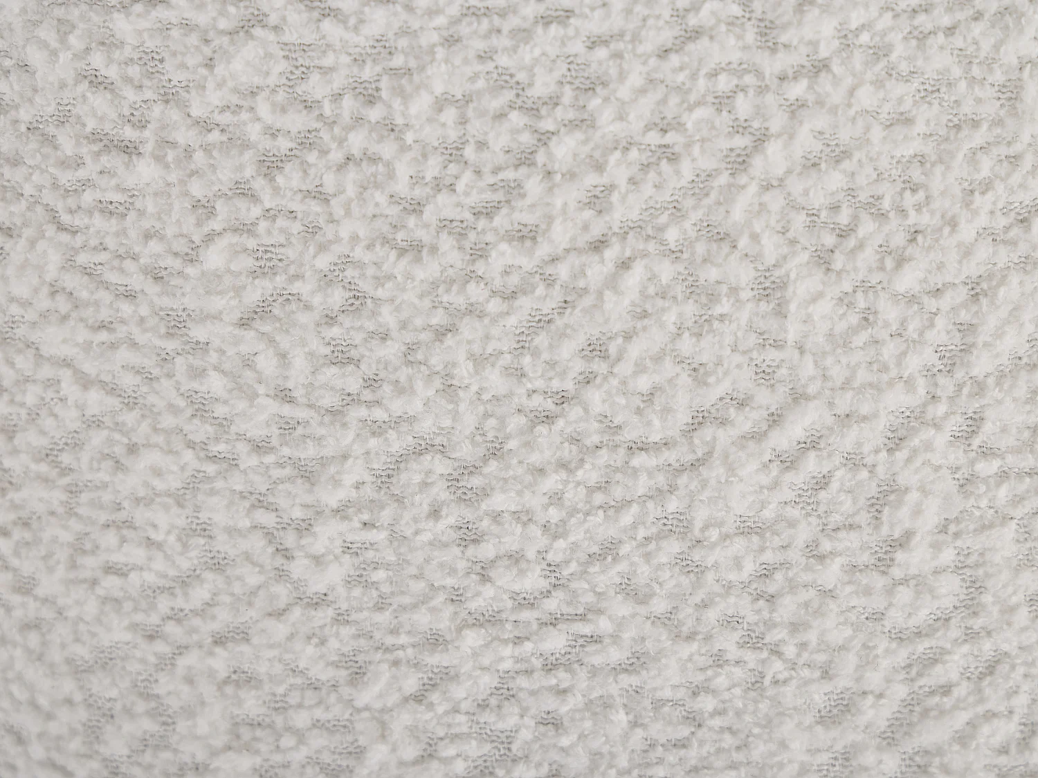 Chaise de bureau – Tissu bouclette – Blanc et noir – Hauteur réglable – HEKA