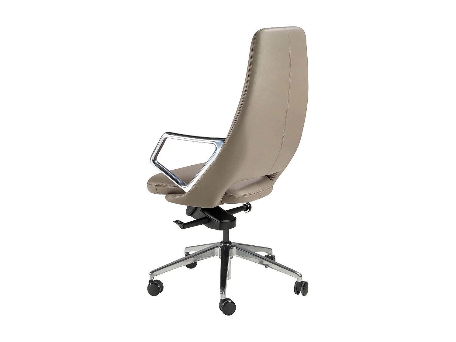 Fauteuil de bureau pivotant en similicuir gris 4217 ANGEL CERDA