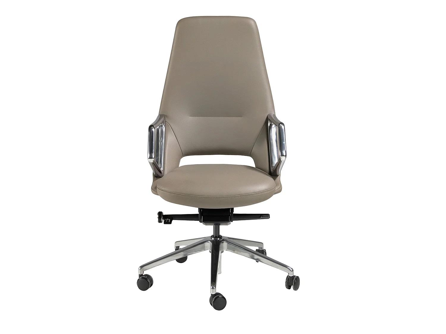Fauteuil de bureau pivotant en similicuir gris 4217 ANGEL CERDA