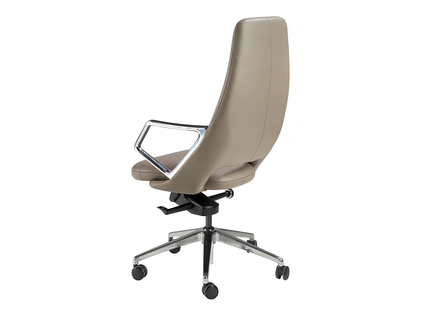 Fauteuil de bureau pivotant en similicuir gris 4217 ANGEL CERDA