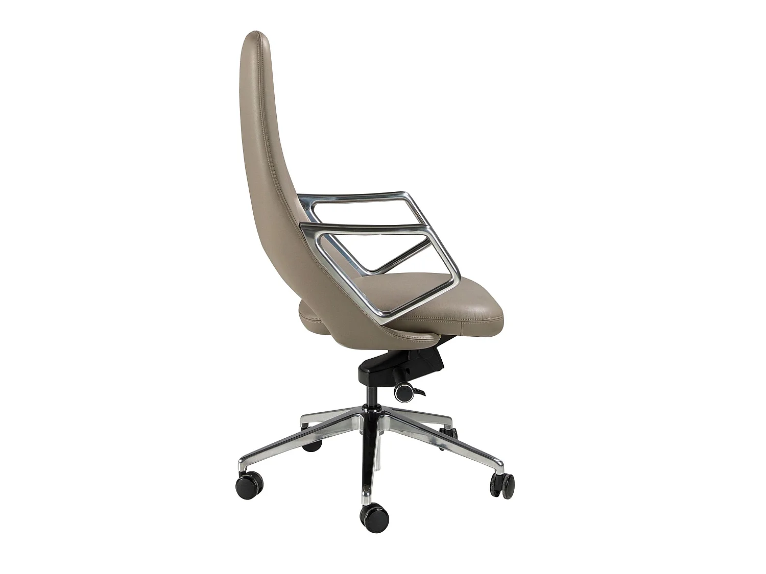 Fauteuil de bureau pivotant en similicuir gris 4217 ANGEL CERDA