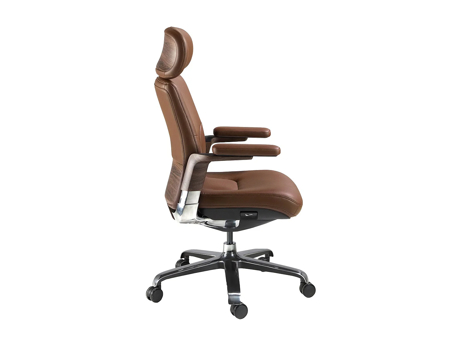 Fauteuil de bureau pivotant en similicuir marron 4211 ANGEL CERDA