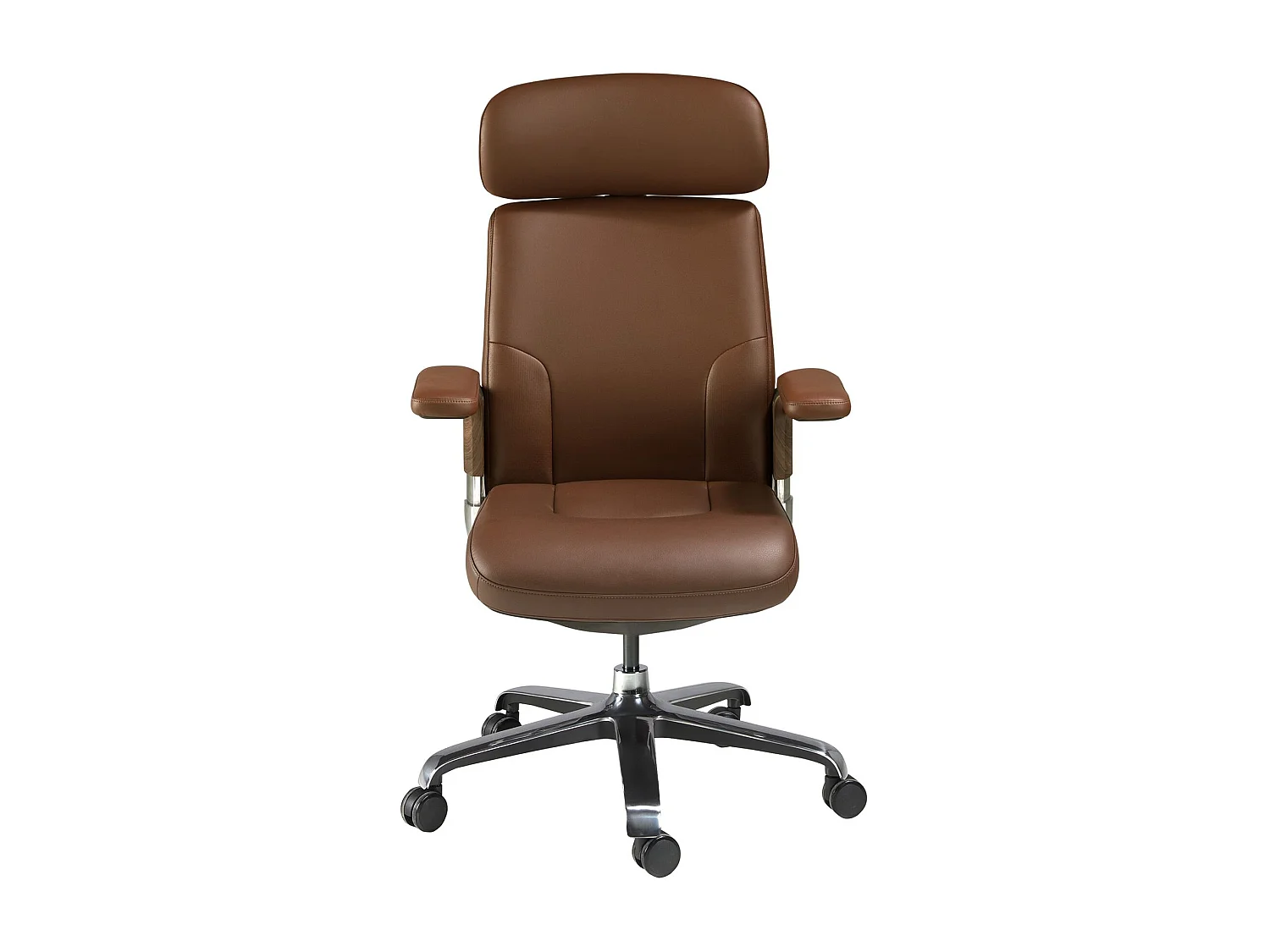 Fauteuil de bureau pivotant en similicuir marron 4211 ANGEL CERDA