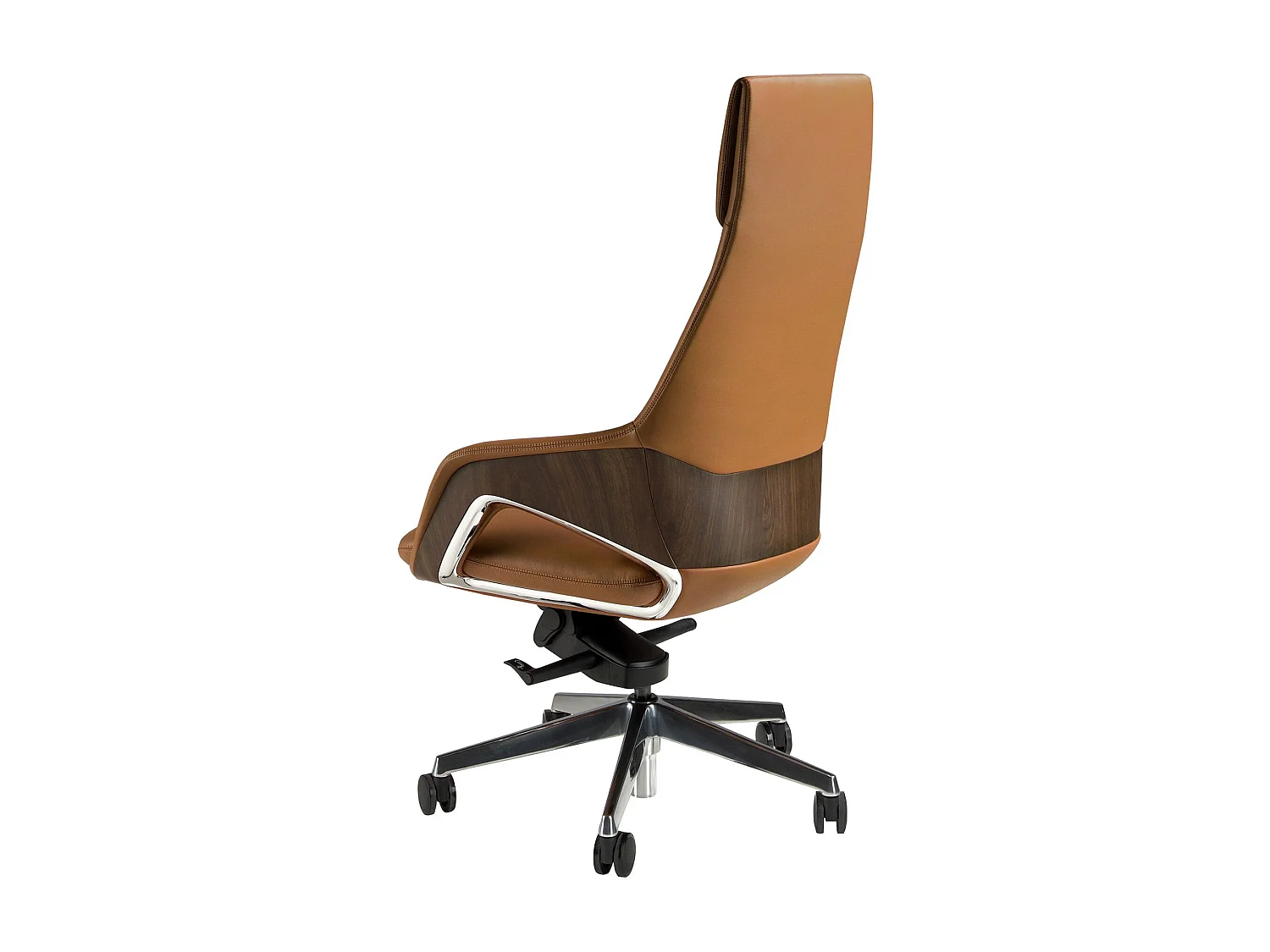 Fauteuil de bureau pivotant en similicuir marron 4209 ANGEL CERDA