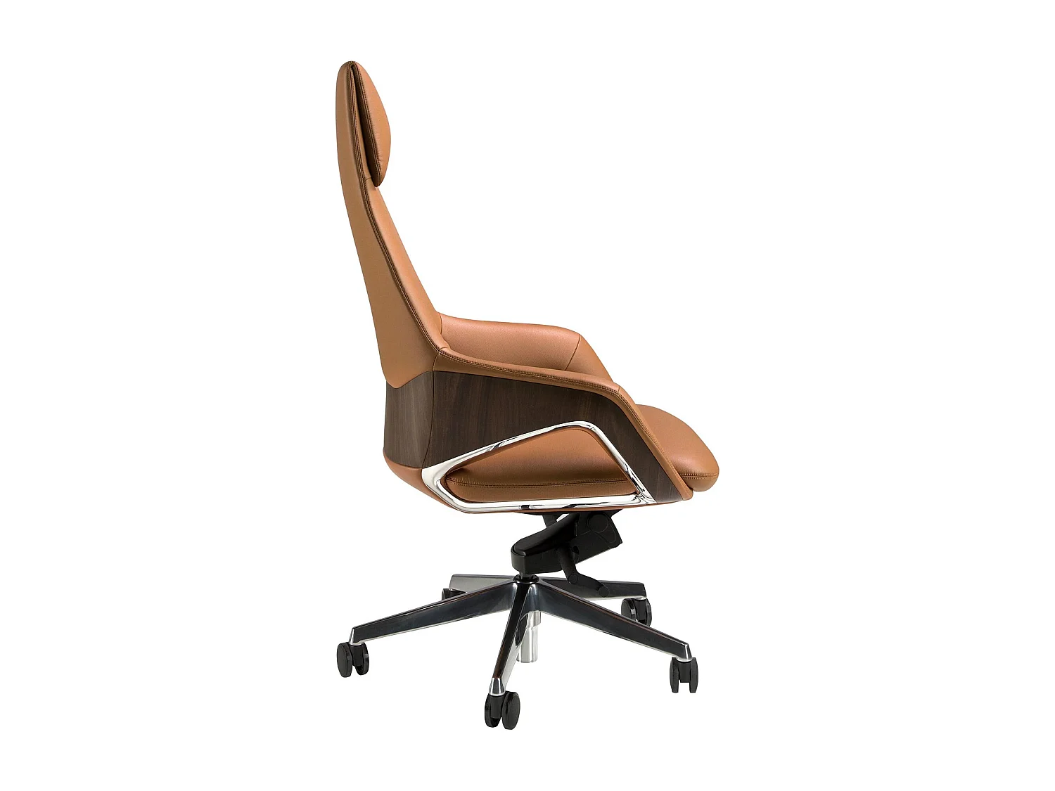 Fauteuil de bureau pivotant en similicuir marron 4209 ANGEL CERDA