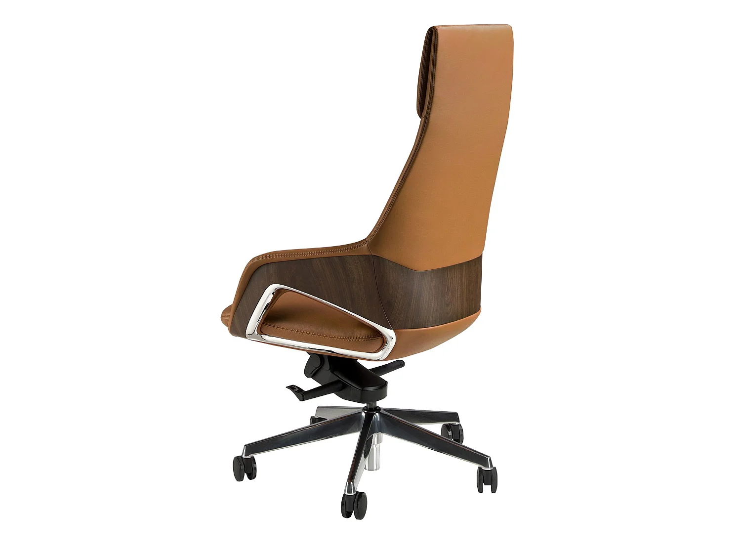 Fauteuil de bureau pivotant en similicuir marron 4209 ANGEL CERDA