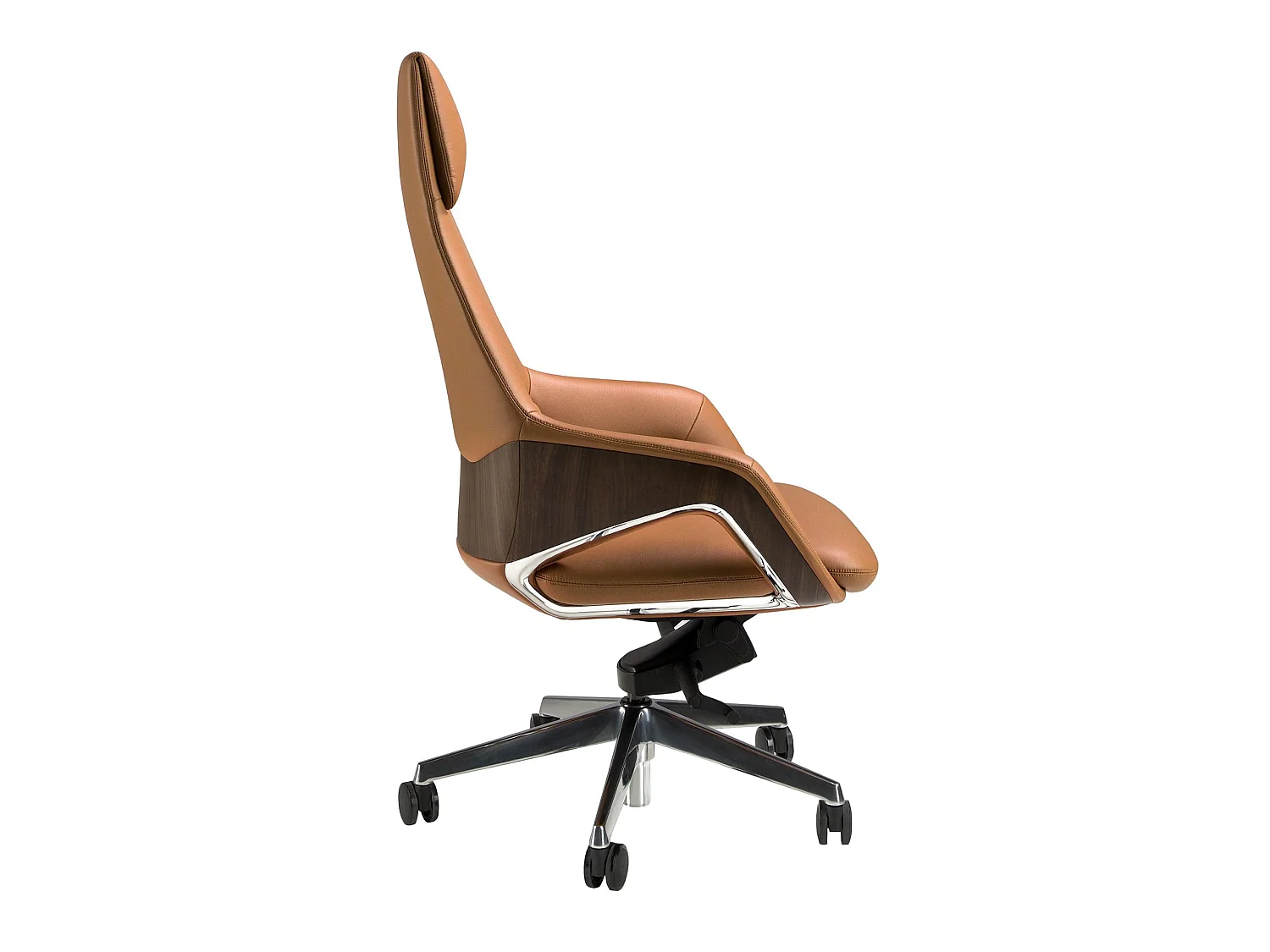 Fauteuil de bureau pivotant en similicuir marron 4209 ANGEL CERDA
