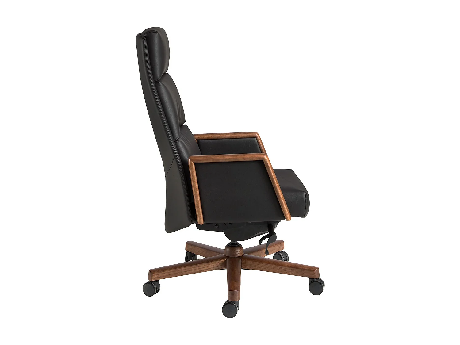 Fauteuil de bureau pivotant en similicuir noir 4214 ANGEL CERDA