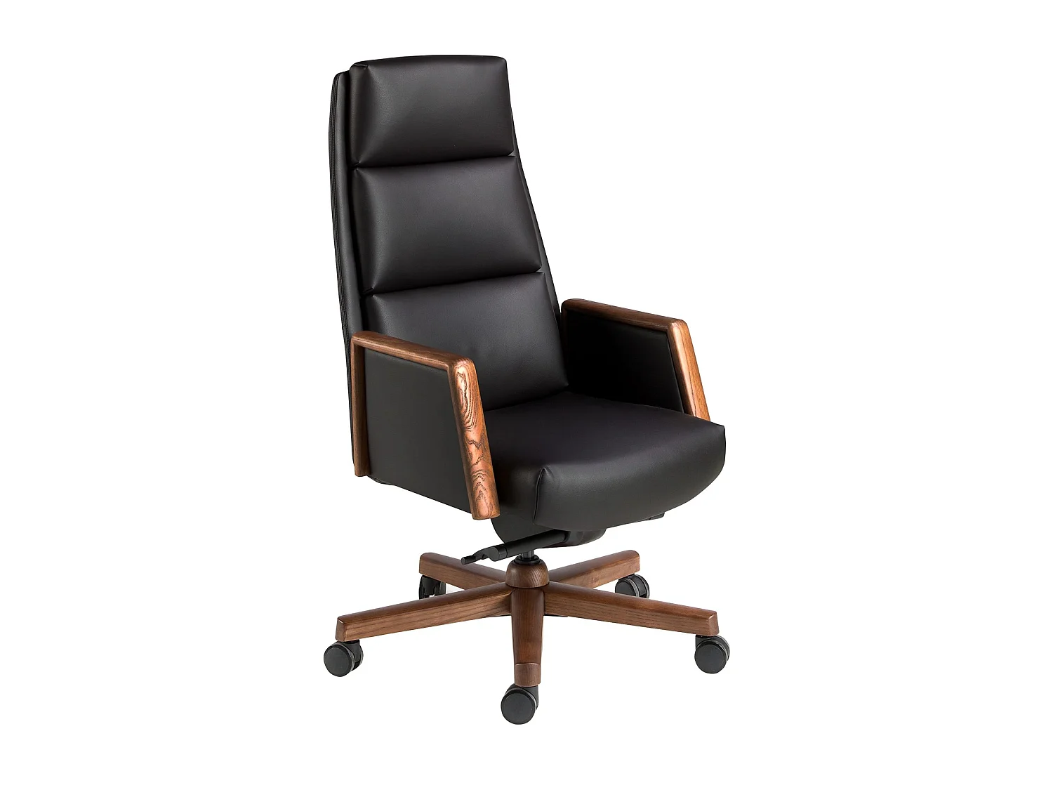 Fauteuil de bureau pivotant en similicuir noir 4214 ANGEL CERDA
