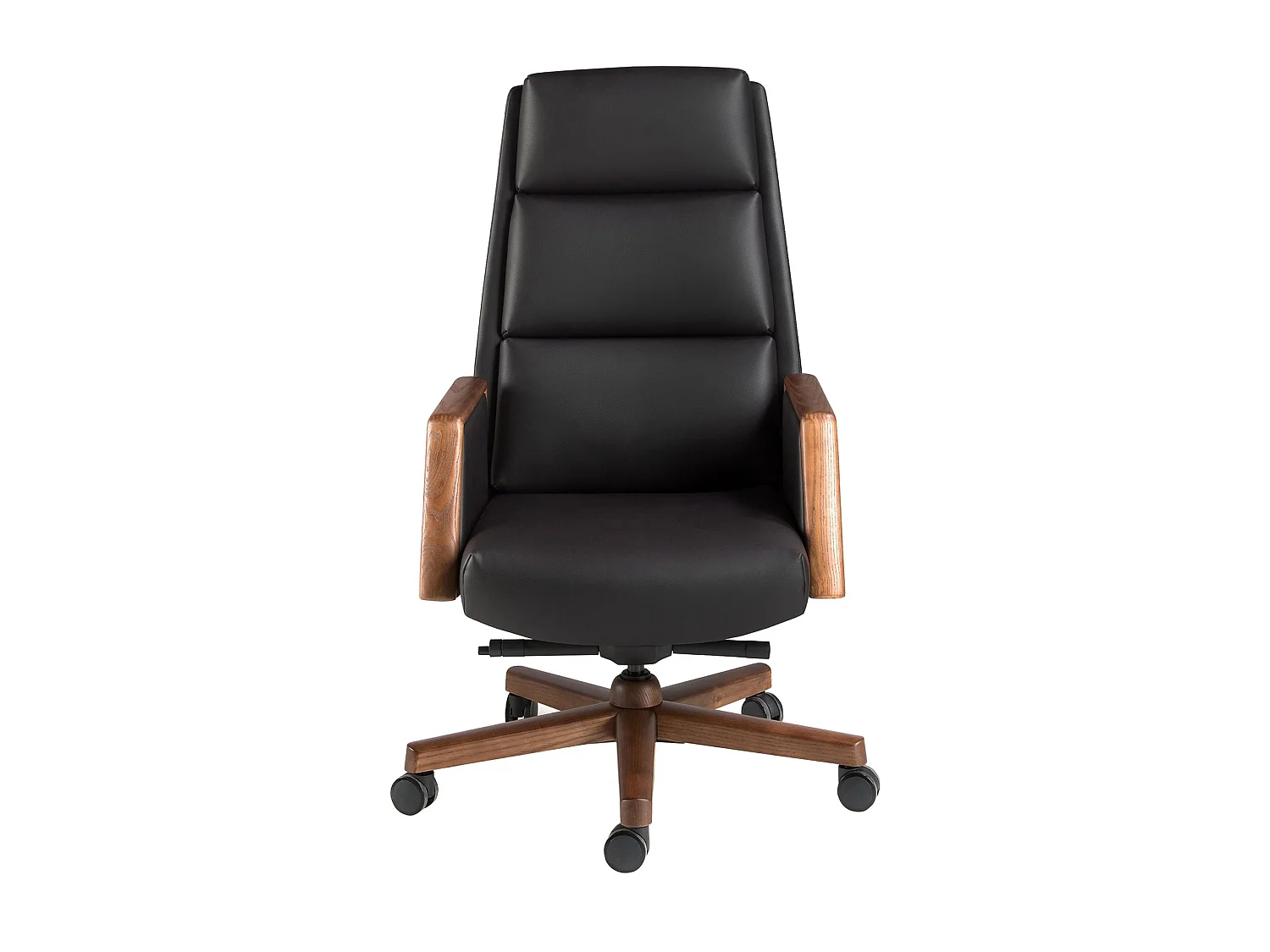 Fauteuil de bureau pivotant en similicuir noir 4214 ANGEL CERDA