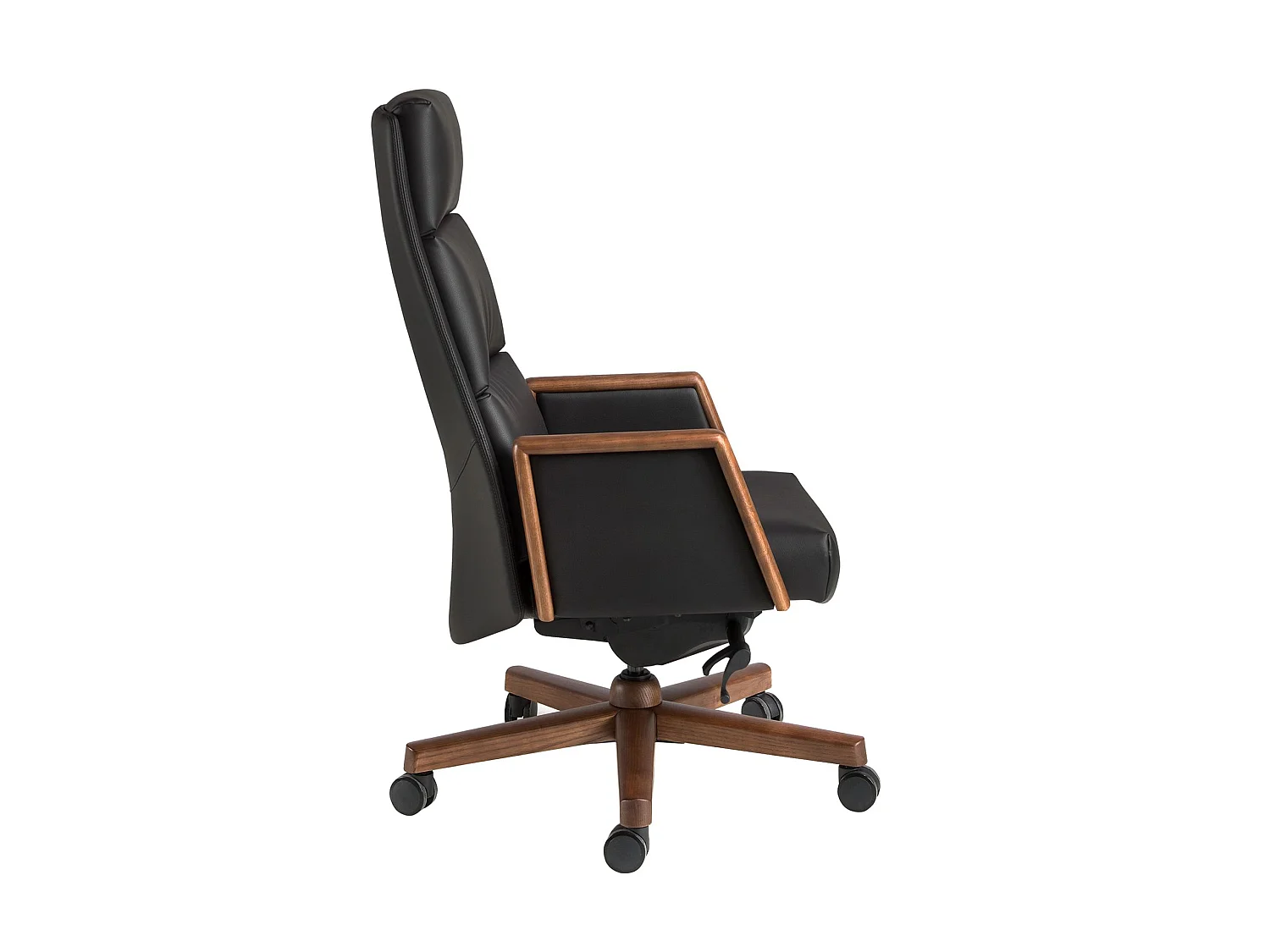 Fauteuil de bureau pivotant en similicuir noir 4214 ANGEL CERDA