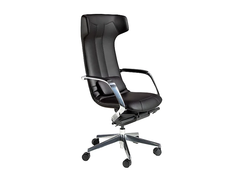 Fauteuil de bureau pivotant en similicuir noir 4215 ANGEL CERDA