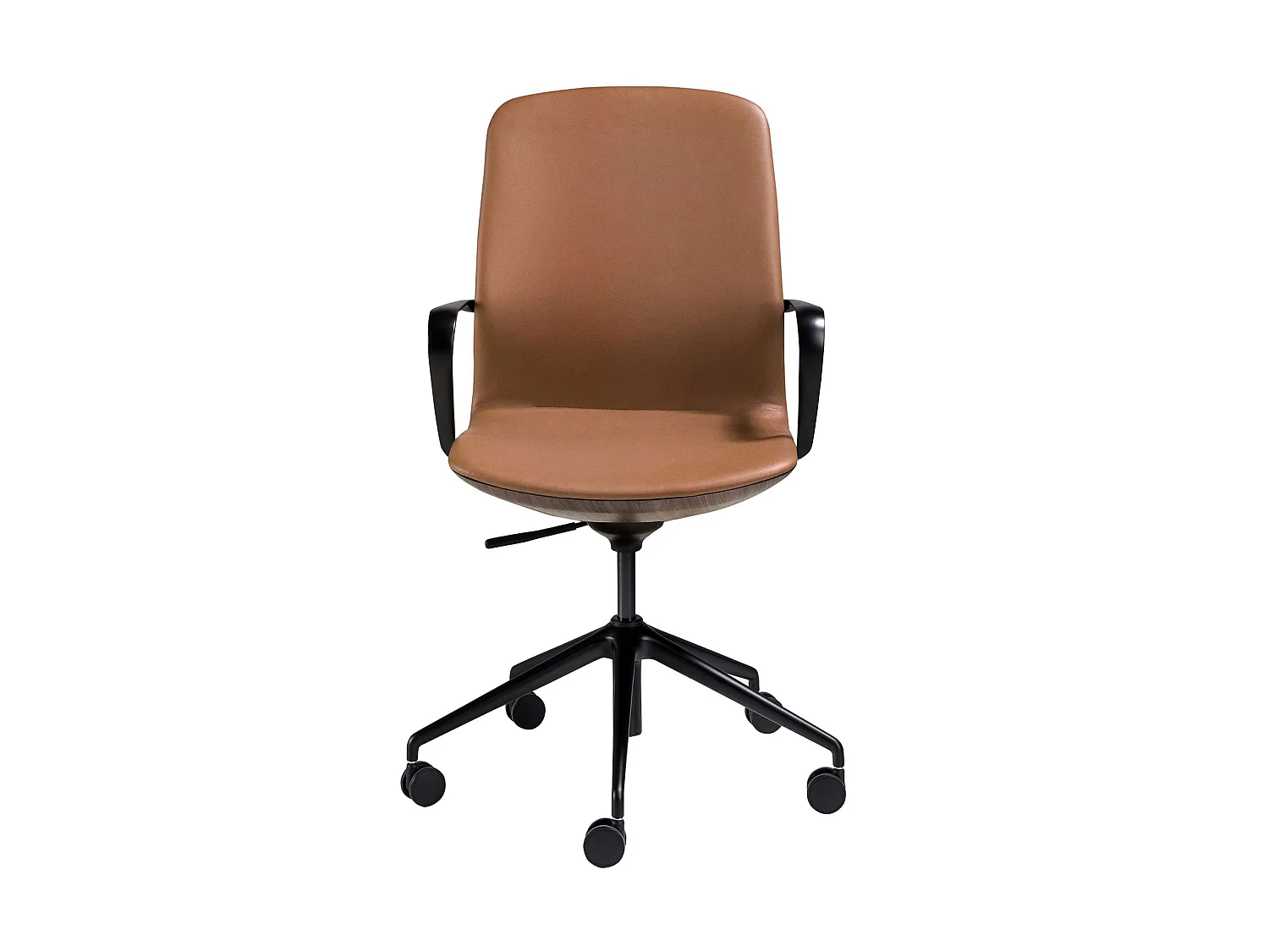 Fauteuil de bureau pivotant en similicuir marron 4219 ANGEL CERDA