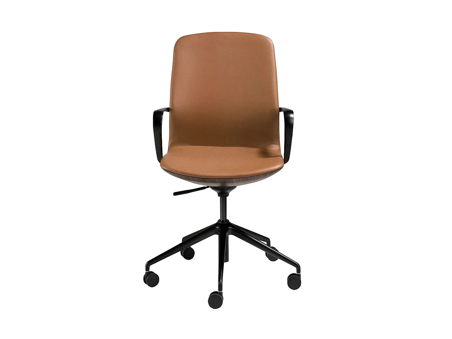 Silla oficina giratoria polipiel marrón 4219 ANGEL CERDA