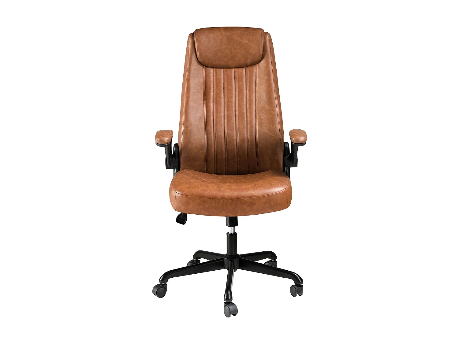 Cadeira giratória de escritório em couro sintético castanho 4223 ANGEL CERDA