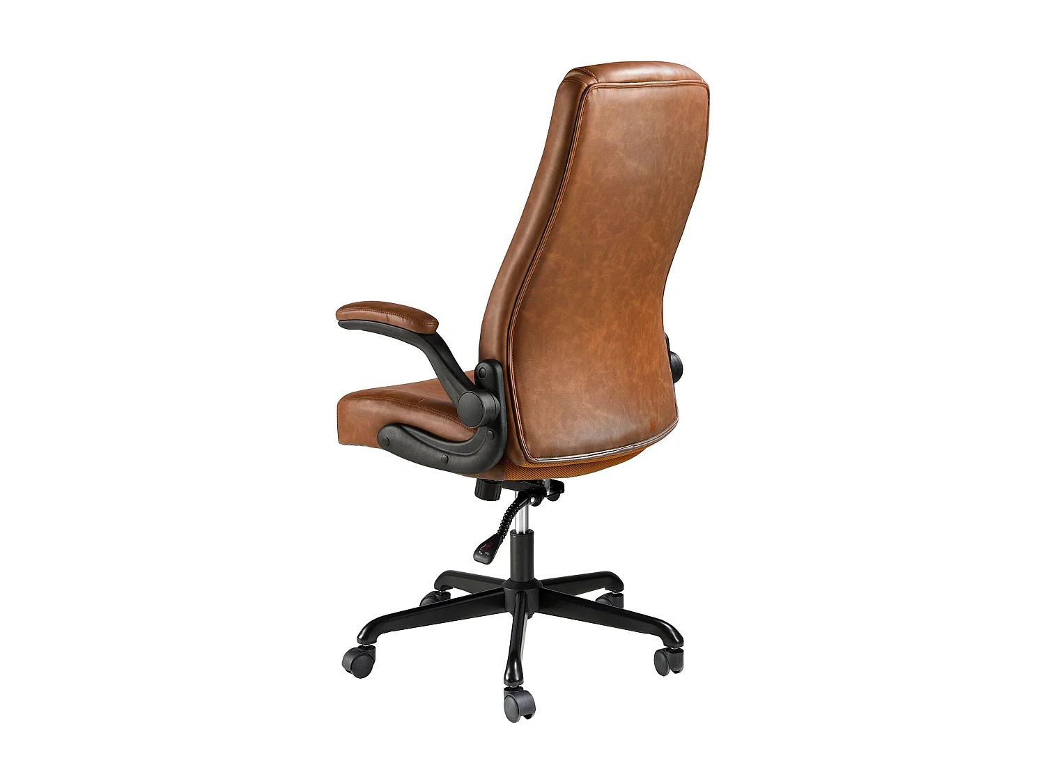 Cadeira giratória de escritório em couro sintético castanho 4223 ANGEL CERDA