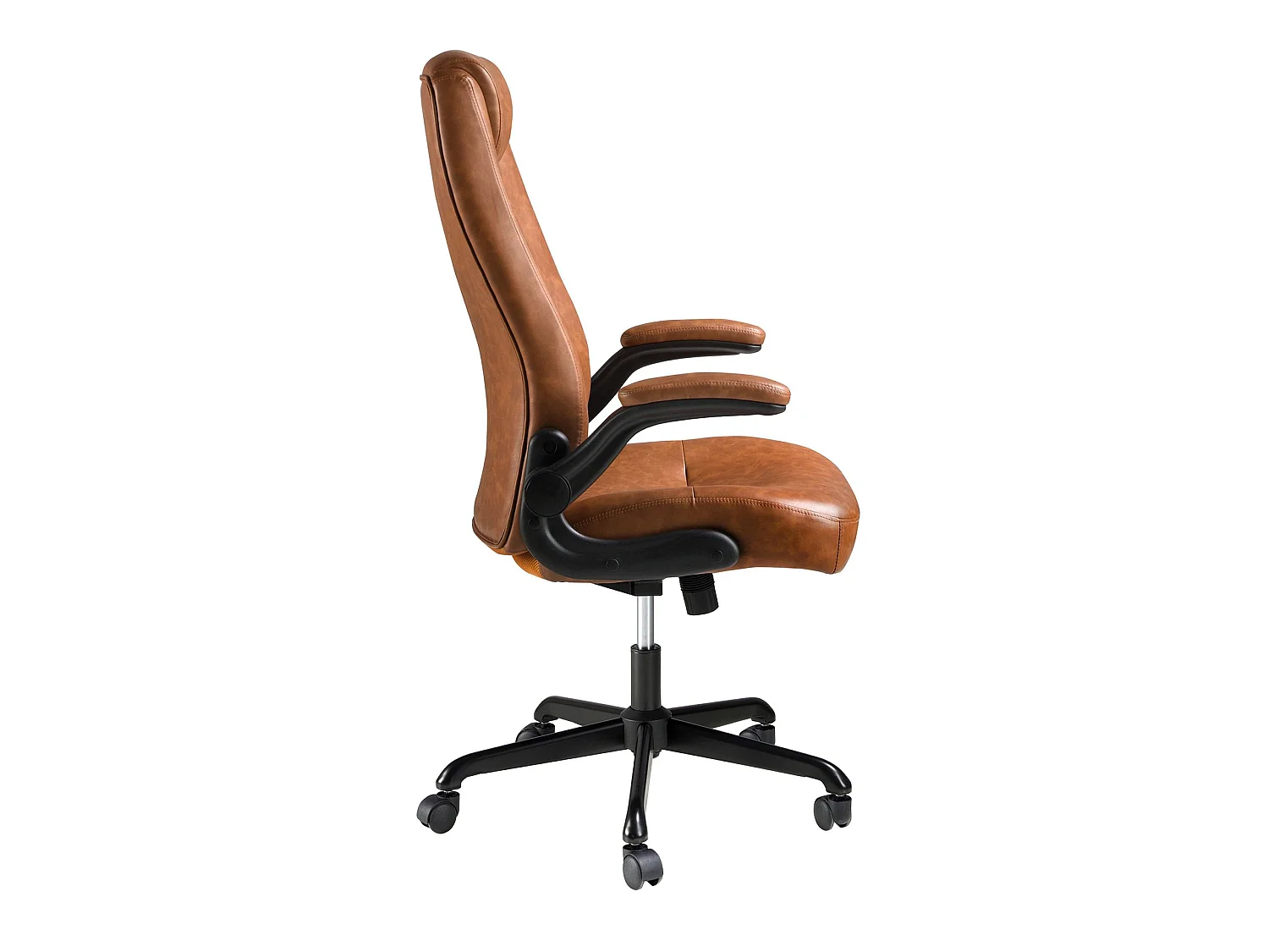 Fauteuil de bureau pivotant en similicuir marron 4223 ANGEL CERDA