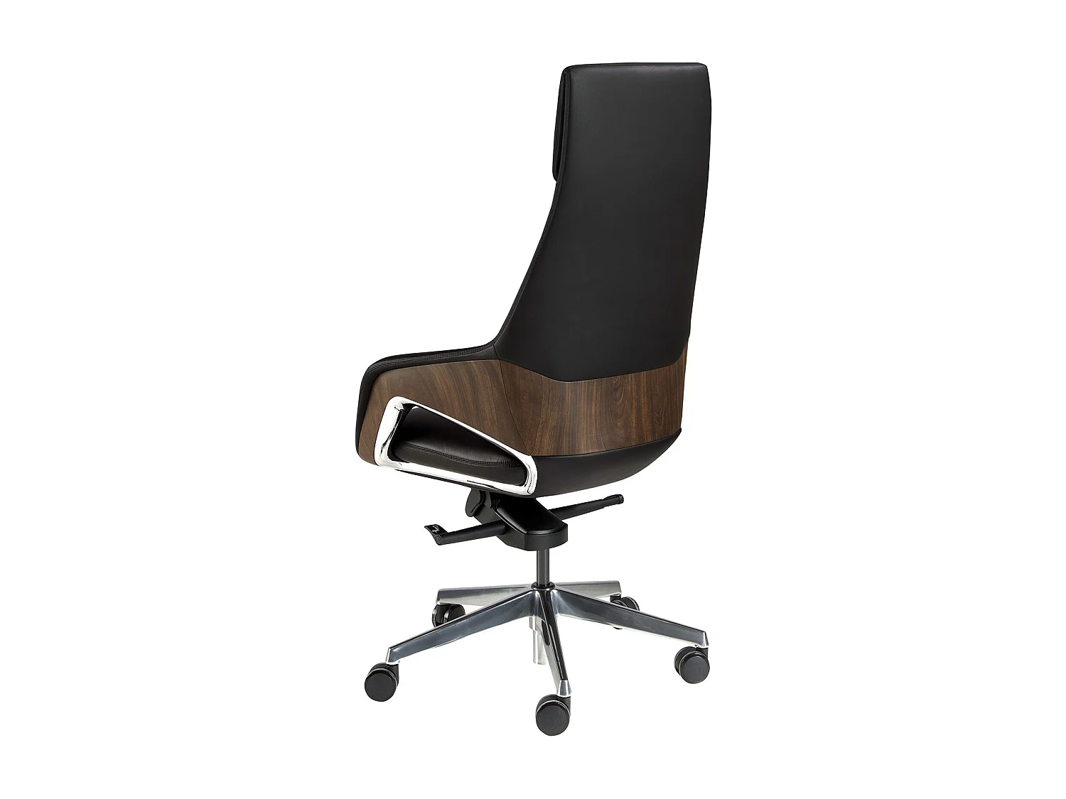 Cadeira giratória de escritório em couro sintético preto 4210 ANGEL CERDA