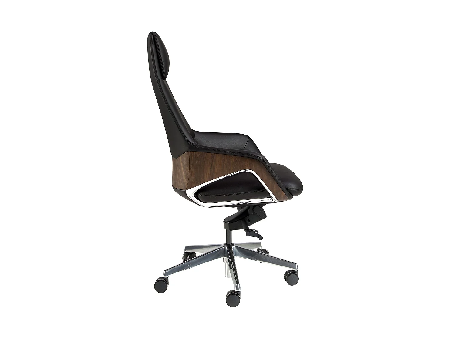 Fauteuil de bureau pivotant en similicuir noir 4210 ANGEL CERDA