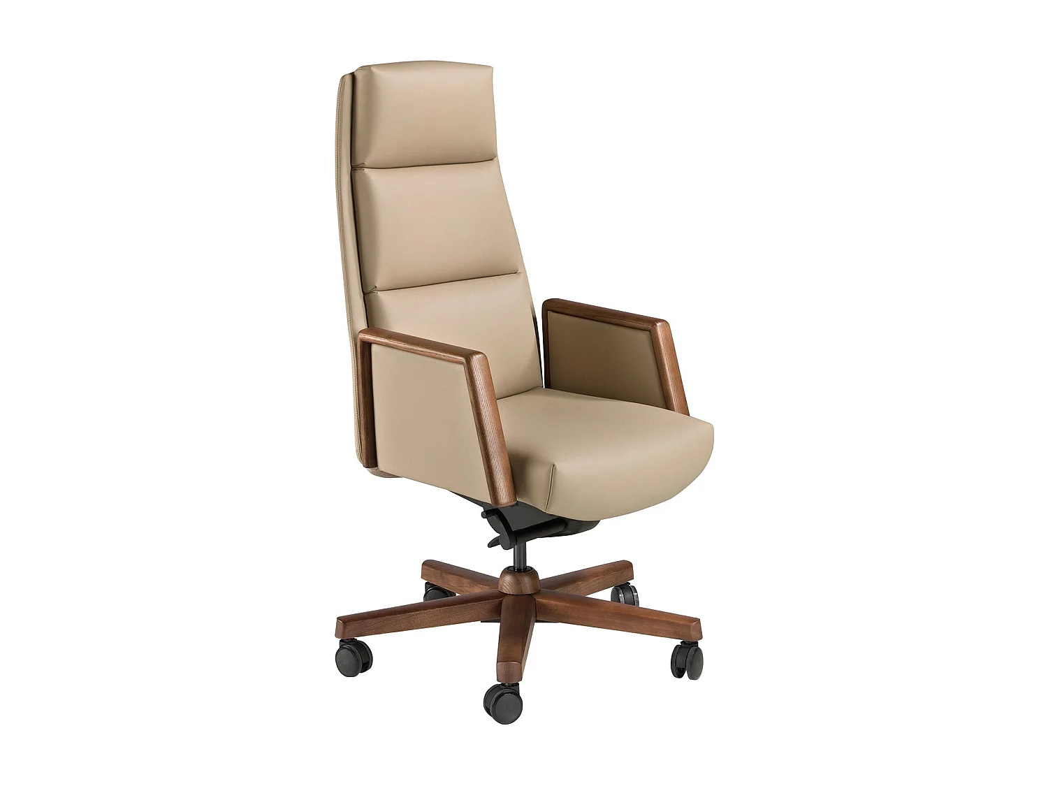 Fauteuil de bureau pivotant en similicuir vison 4213 ANGEL CERDA