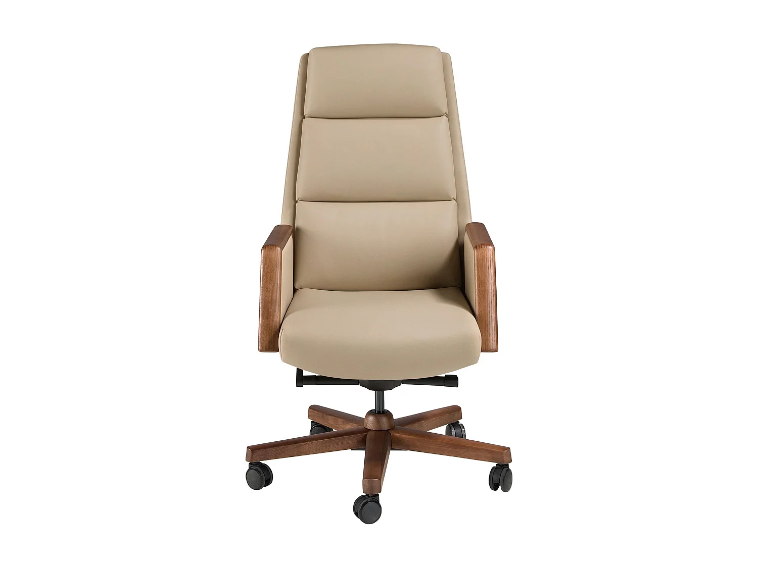 Fauteuil de bureau pivotant en similicuir vison 4213 ANGEL CERDA