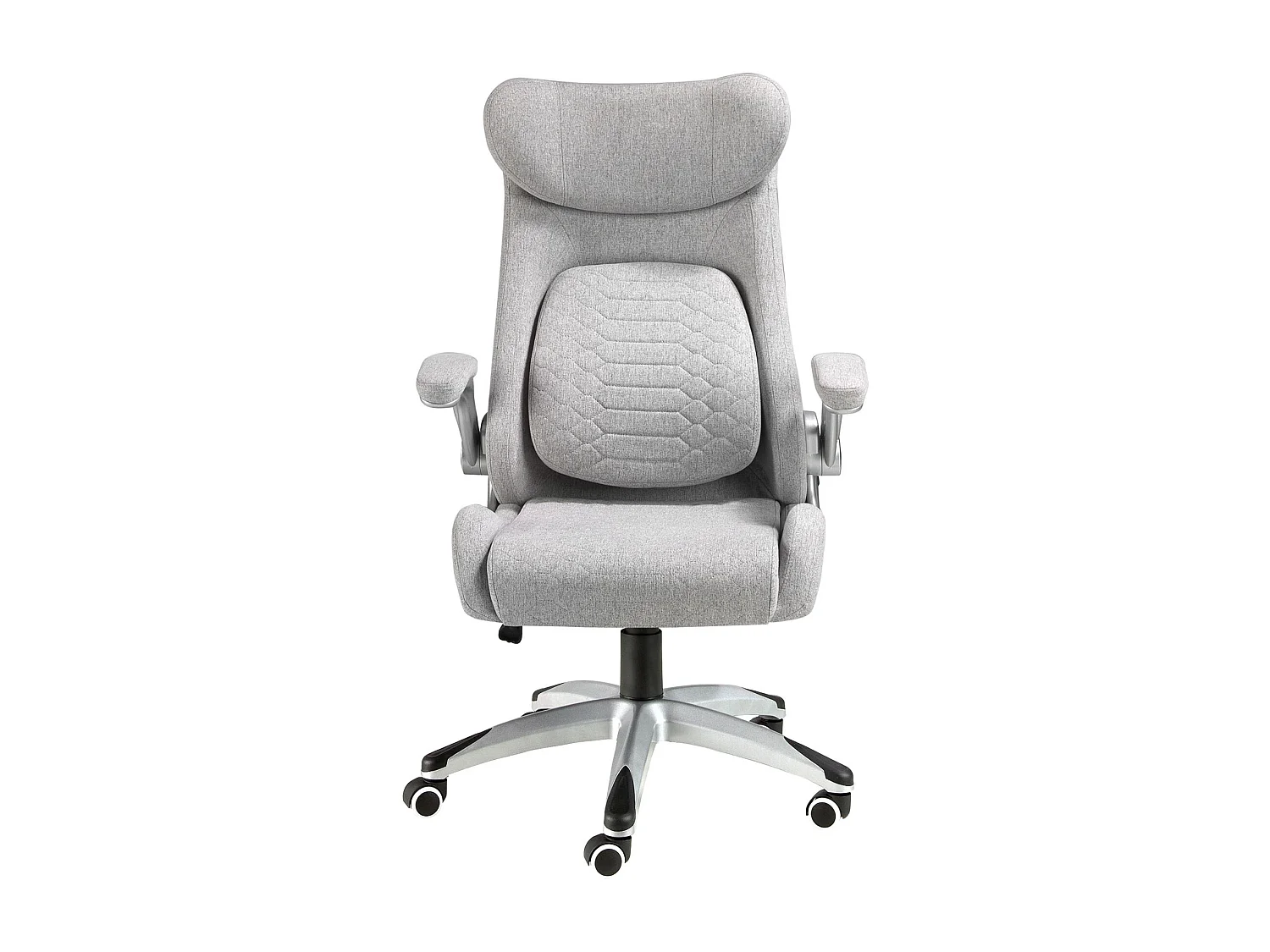 Fauteuil de bureau pivotant en tissu gris 4224 ANGEL CERDA