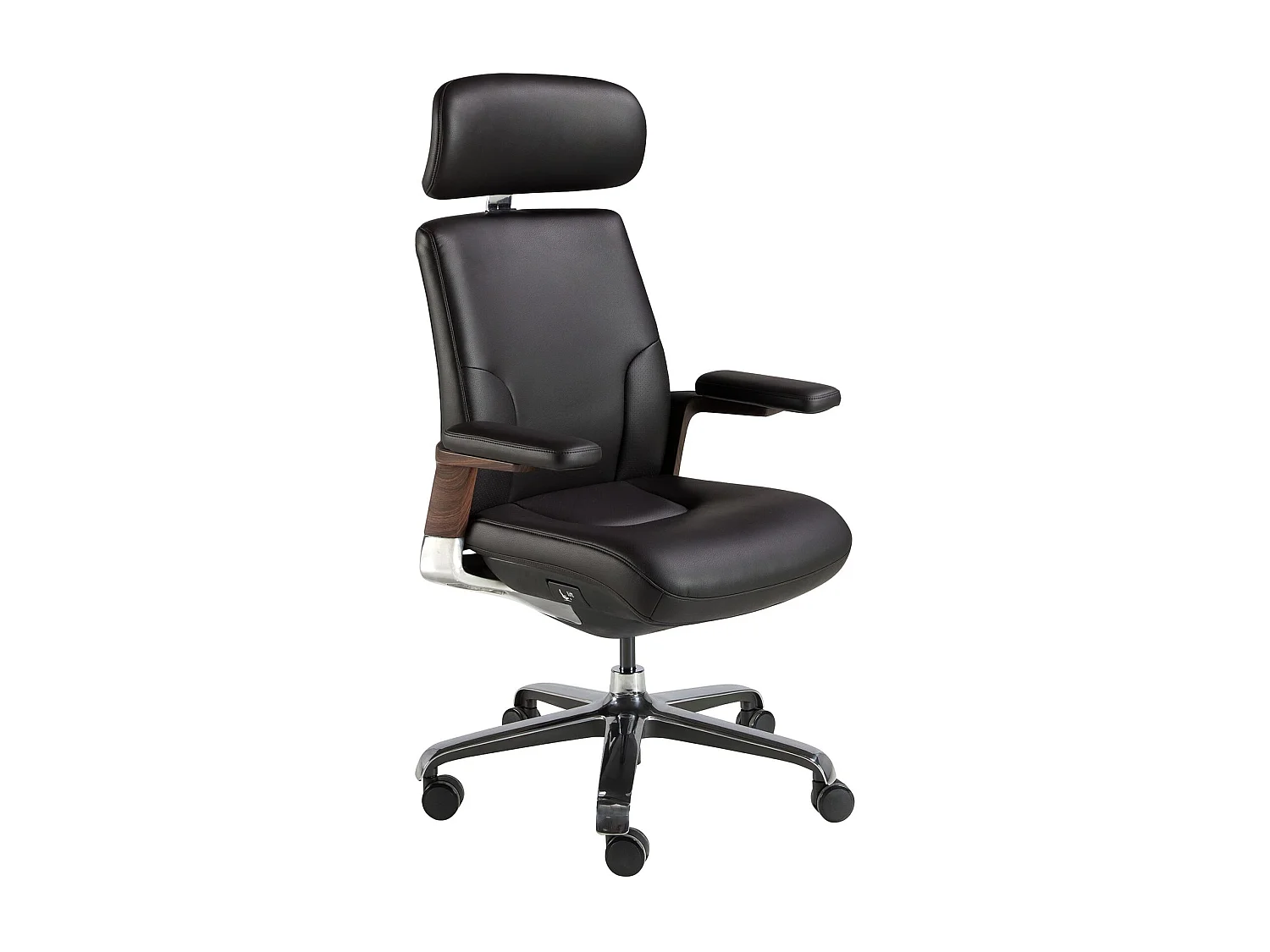 Fauteuil de bureau pivotant en similicuir noir 4212 ANGEL CERDA