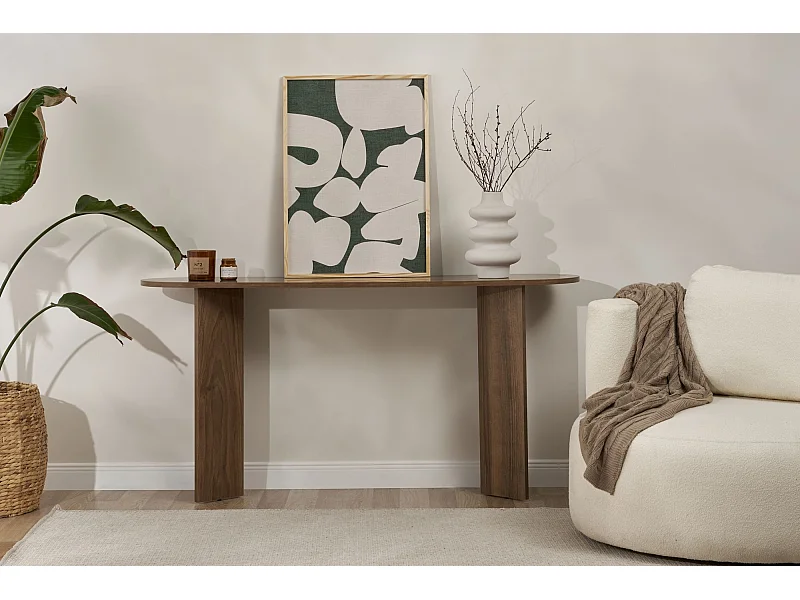 Buffet en bois "Sira" - 35 x 150 x 75 cm - Noyer