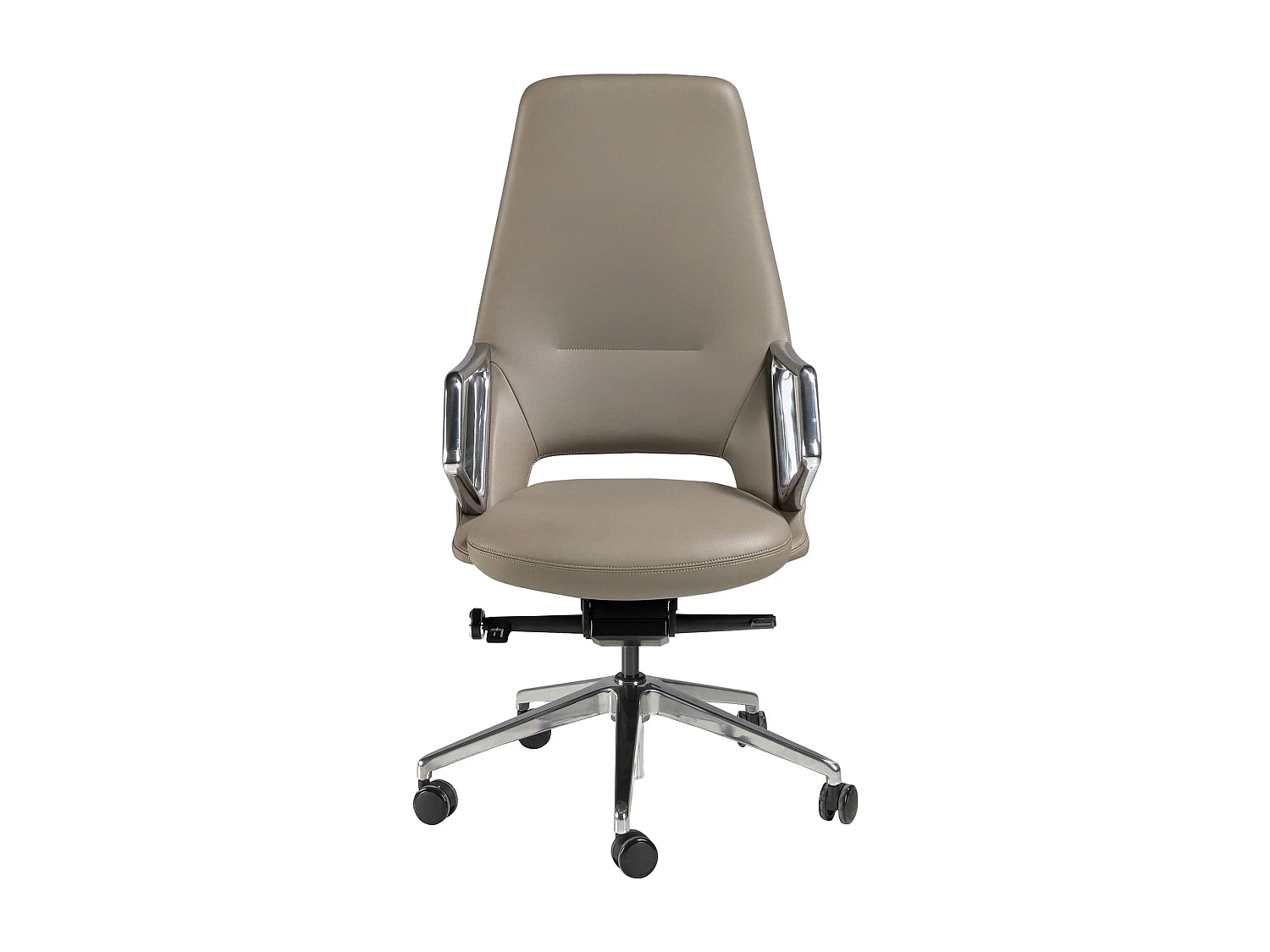 Fauteuil de bureau pivotant en similicuir gris 4217 ANGEL CERDA