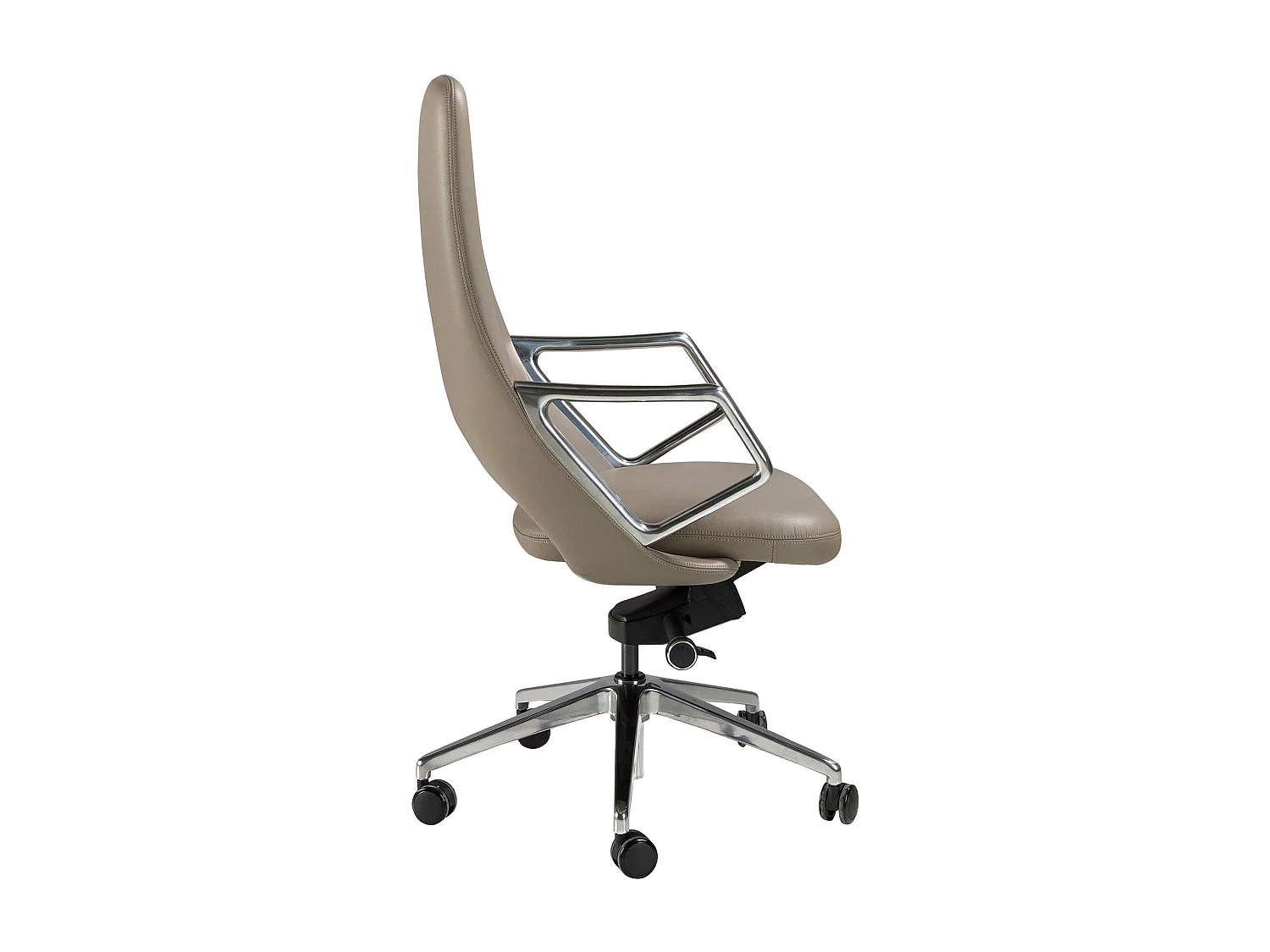 Fauteuil de bureau pivotant en similicuir gris 4217 ANGEL CERDA
