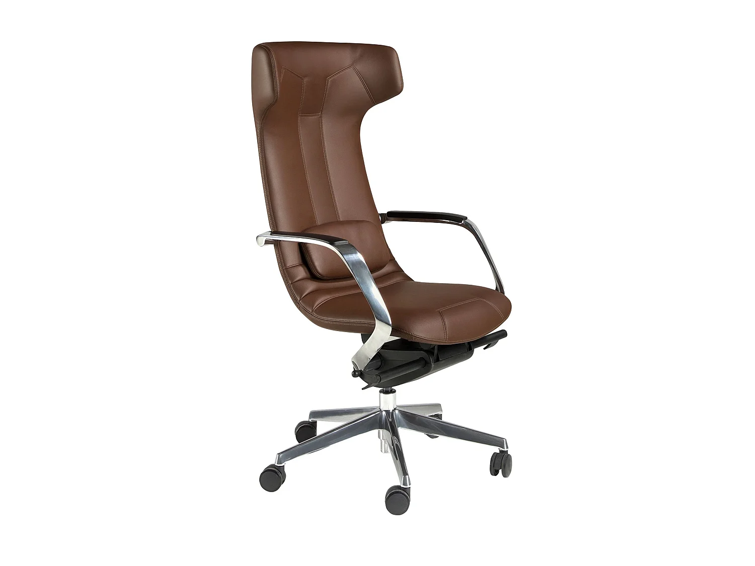Fauteuil de bureau pivotant en similicuir marron 4216 ANGEL CERDA