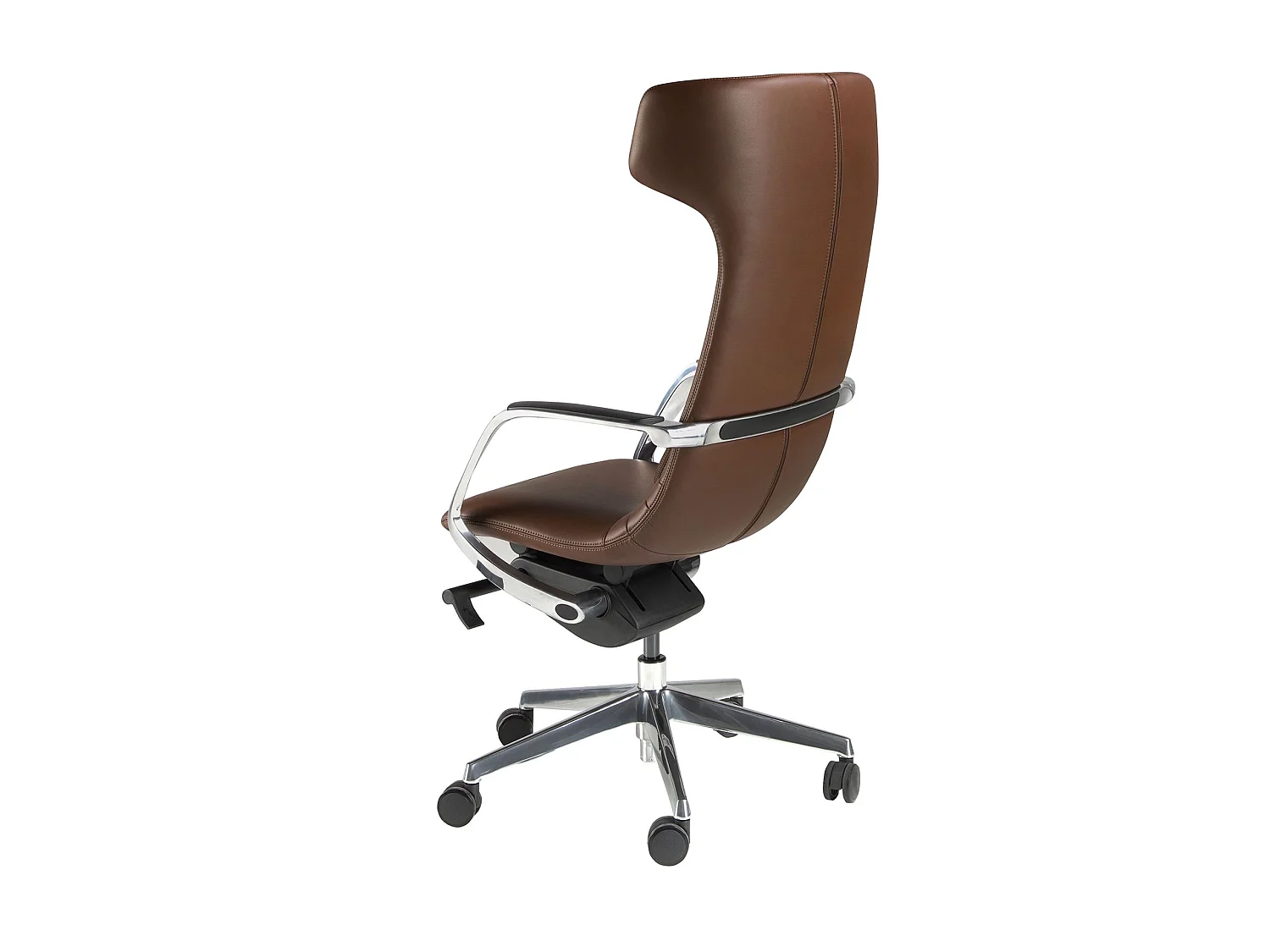 Fauteuil de bureau pivotant en similicuir marron 4216 ANGEL CERDA
