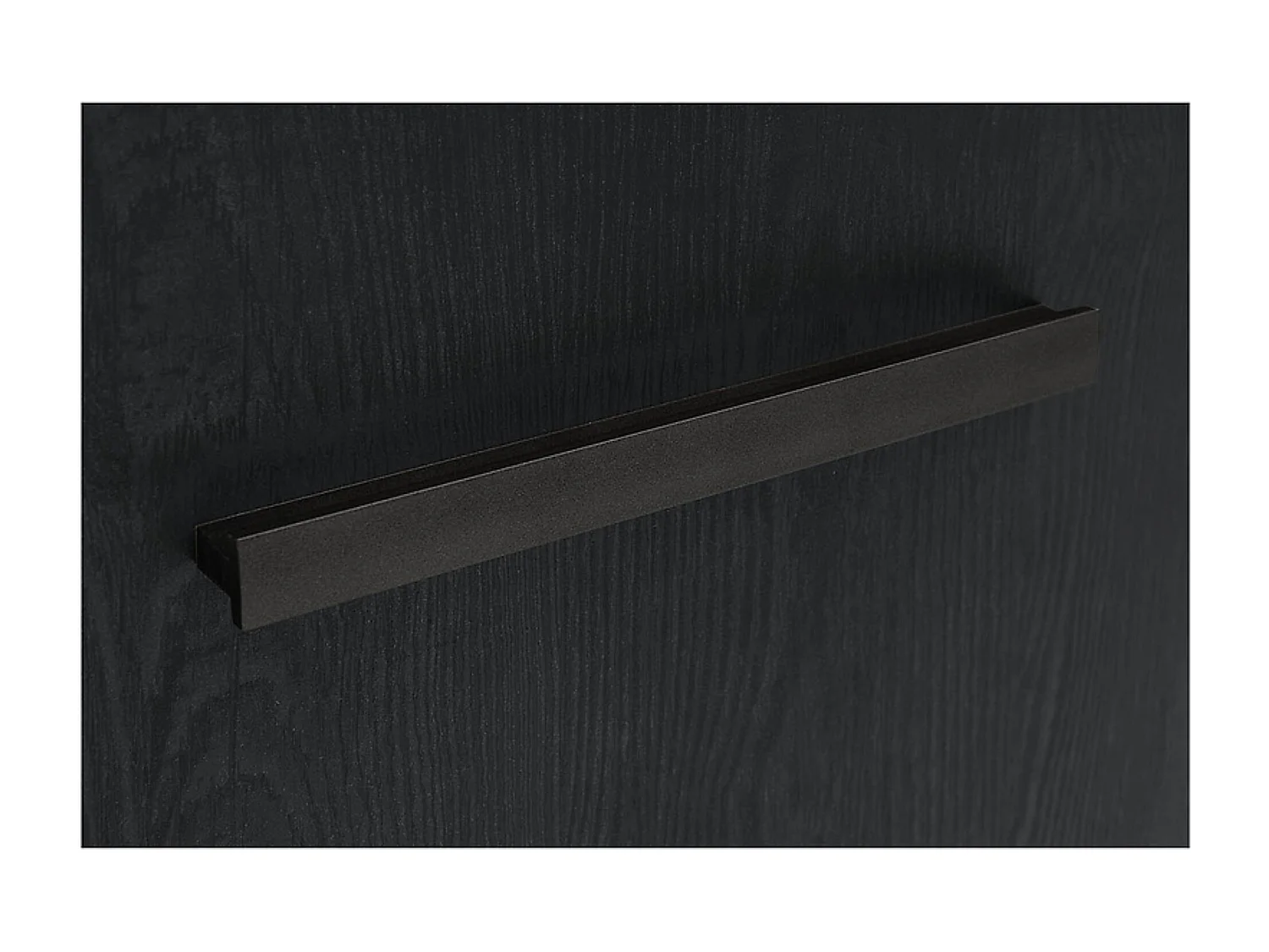 Vitrine Bibliothèque à 2 portes avec éclairage LED, coloris Chêne marron foncé/Chêne noir - Longueur 100,5 x Profondeur 39,5 x Hauteur 148,5 cm