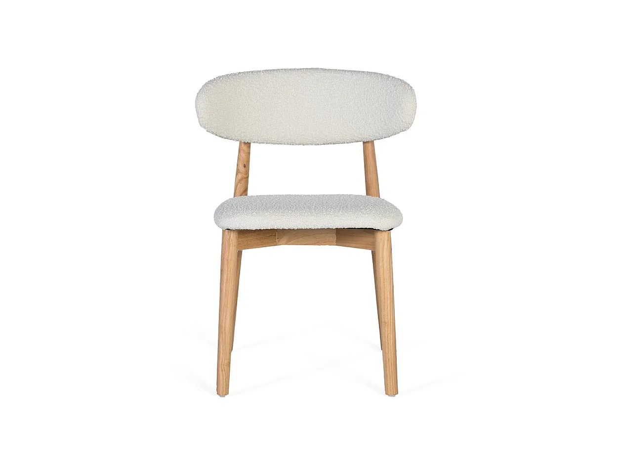 Silla de Madera de Caucho 56 Cm Estilo Contemporáno-79x56x50
