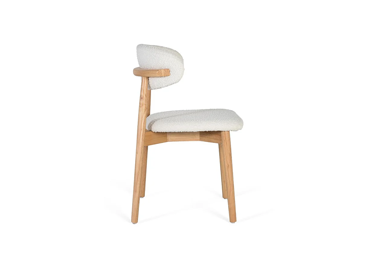 Silla de Madera de Caucho 56 Cm Estilo Contemporáno-79x56x50