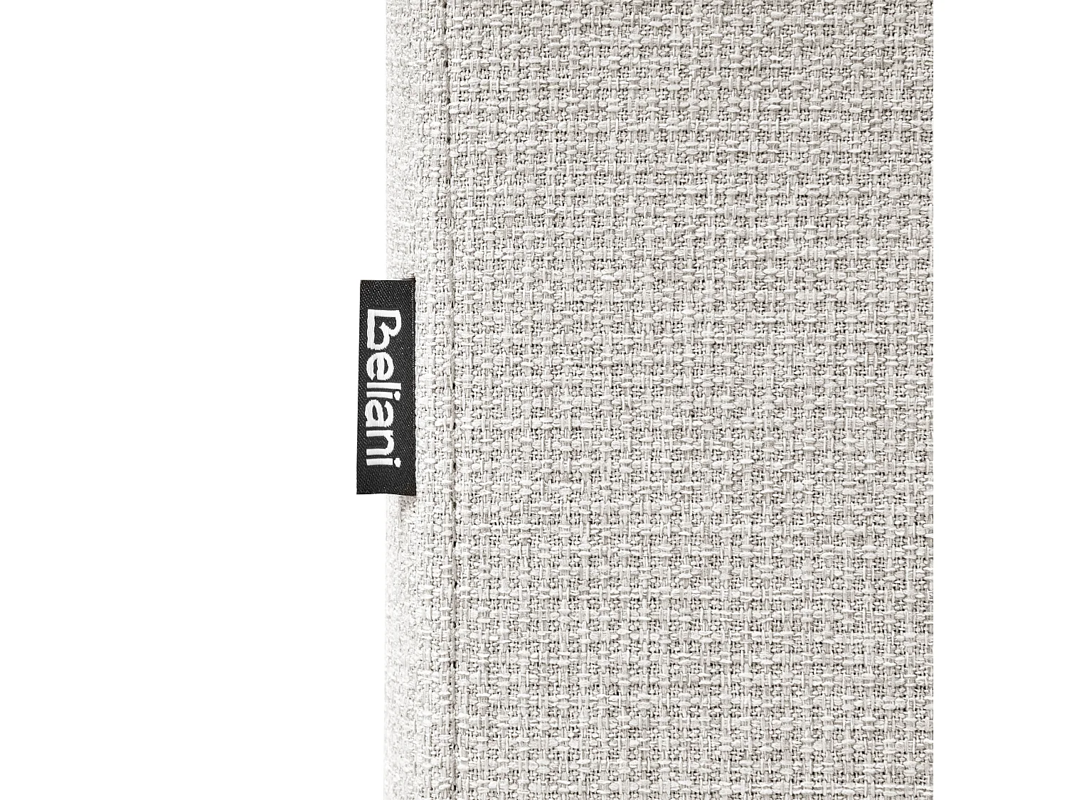 Lit ottoman sans tête de lit Tissu DINAN 180 x 200 cm Gris clair